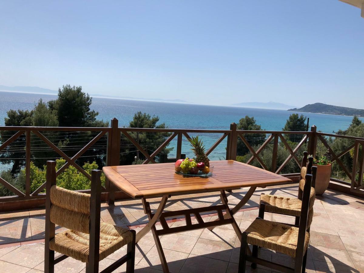 Вилла Unique Sea View House Каландра Экстерьер фото